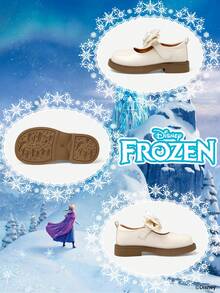Disney 1 Đôi Giày Công Chúa Trẻ Em, Giày Công Chúa , Giày Công Chúa Anna, Giày Công Chúa Arendelle, Thích Hợp Cho Đi Chơi Hàng Ngày Và Ngày Lễ, Thoải Mái, Chống Trượt, Thoáng Khí (Giày Bệt Trẻ Em, Giày Bé Gái, Giày Công Chúa, Giày Nữ Hoàng) - Màu be - Xem 4