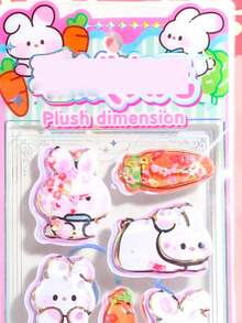 Creative Baking Snack Shaker, Quicksand Water Sticker, Bread, Burger, Hot Pot Food Play 3D Stickers - Multicolor - View 23