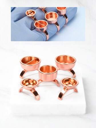 ATOMUS 1 Set Bronze Microblading Pigment Cup, Stainless Steel Tattoo Ink Mixing Palette, Eyelash Glue Holder, Semi-Permanent Makeup Tools