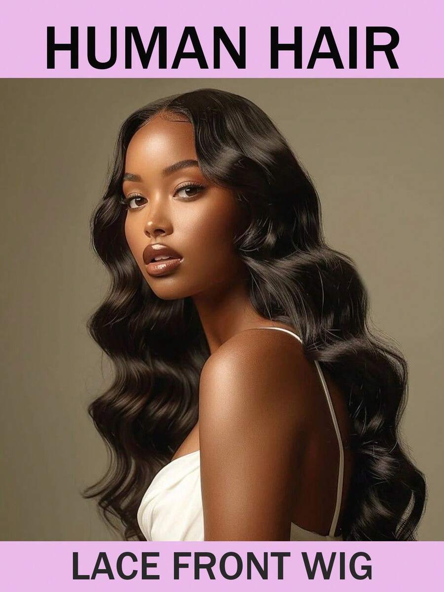 13x6 Lace Front Wig, 180% Density Human Hair, Transparent Lace Front Wig With Baby Hair, Suitable For Daily Wear, Natural Black - Natural Black - View 1