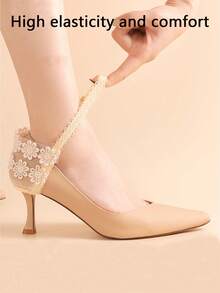 QKC 1 Pair No-Tie Shoelaces Elastic Locking Laces For High Heels, Sandals, Casual Shoes - Multicolor - View 3