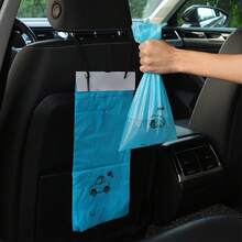 30/50pcs Reusable Car Trash Bags, Leak-Proof Disposable Garbage Bags With Hooks And Adhesive, Space-Saving Design, Easy Installation, Suitable For Car Interior, Travel, Kitchen, Camping, Office And More, Tear-Resistant, Ideal For Daily Cleaning And Storage - Multicolor - View 2