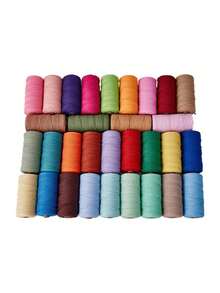 1卷180克钩编棉麻纱线，粗空心棉纱，适用于DIY帽子、包包、手工艺品 - 多款式 - 查看 8