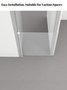 1pc Expandable Pet Gate, Includes 5 Adhesive Fasteners, Black & White Mesh Dog Barrier, Suitable For Dogs & Other Pets - Can Be Installed At Doorways, Stairs, Hallways Indoor/Outdoor, Size: 70.87 Inches Wide X 30.7 Inches High, No Drilling Required, Great Gift For Pet Owners On Valentine''s Day - Multicolor - View 7