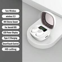 Unisex Student Wireless Earbuds, High-Quality Sound, Comfortable Wear, Highly Portable, Suitable For Office, Travel, Fitness, Compatible With All Smartphones - Multicolor - View 14