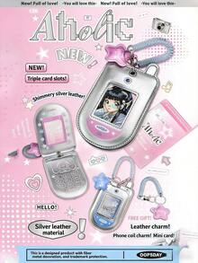 Ốp điện thoại kiểu mới 2026 màu bạc/hồng phong cách Y2K cổ điển - Túi đựng thẻ SIM kép/thẻ ID bằng da PU màu bạc/hồng, ví mini kèm móc khóa, phụ kiện dễ thương và đáng yêu, vật dụng không thể thiếu cho mùa tựu trường. - A - Xem 11