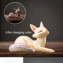 Juguete deé de zorro que de color, lindo animal bebiendoé, decoración de mesa deé para oficina y hogar, fengshui divertido y de sabor picante - 4 - Ver 3