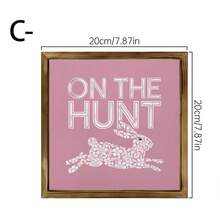 Easter Bunny Wooden Sign, Holiday Decoration, Easter Home Decor, Bunny Sign Ornament, Tabletop Ornament, Living Room And Bedroom Tabletop Decoration, Easter Egg And Bunny Holiday Decorations, Decorative Signs And Plaques - Wood Panel Painting - View 9