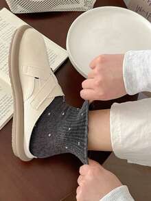 3双装女士时尚透气短袜 - 彩色 - 查看 6