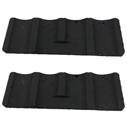 Botellero universal para refrigerador, 2 piezas, bandeja apilable de silicona para 10 botellas, ideal para cocina, refrigerador, encimera y despensa.