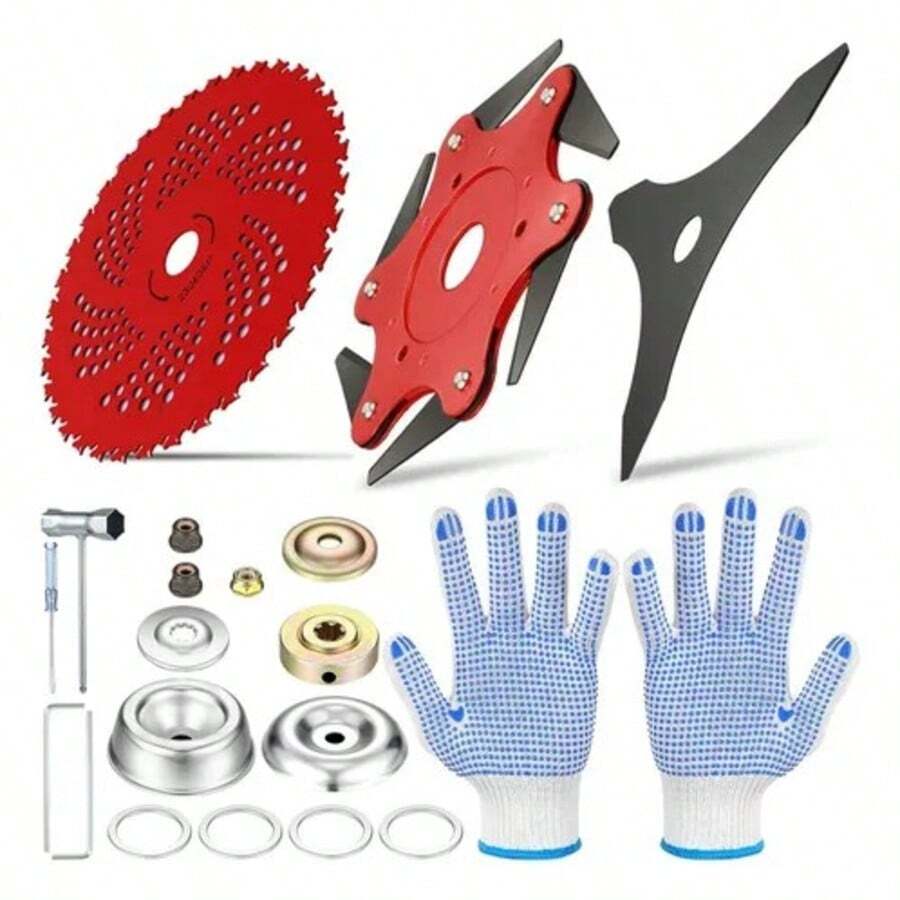 6-Blade & 3-Blade Lawn Mower Trimmer Brush Cutter Replacement Blade Accessories Set