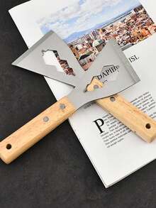 1pc Stainless Steel Multi-Purpose Scraper - Ideal For Paint, Wallpaper & Cement Removal - Household Cleaning Tool