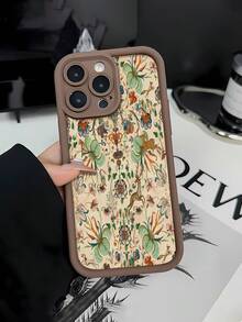 Elegante fondo de pantalla con escena de caza floral. Esta elegante funda es compatible con los modelos  16, 15, 14 Pro Max, 13, 12, 11, XR y XS Plus. Fabricada en silicona TPU, ofrece protección contra golpes y caídas, además de una sensación superior. Es un regalo ideal para familiares, amigos y seres queridos, y una opción perfecta para Navidad.fundas para  13,funda  13,funda  16,fundas ,funda  15,funda para ,fundas para  16,fundas  11,fundas  15,funda  17,protector para ,funda  14,fundas  12,fundas  14,funda  17 pro max,fundas  13,fundas>,funda navideña,fundas navideñas ,navidad,Elementos de la mariposa - Marrón - Ver 1