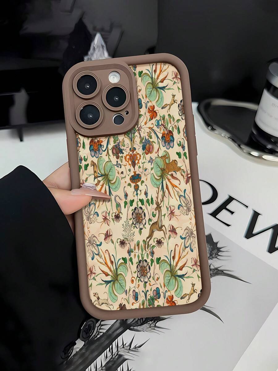 Elegante fondo de pantalla con escena de caza floral. Esta elegante funda es compatible con los modelos 16, 15, 14 Pro Max, 13, 12, 11, XR y XS Plus. Fabricada en silicona TPU, ofrece protección contra golpes y caídas, además de una sensación superior. Es un regalo ideal para familiares, amigos y seres queridos, y una opción perfecta para Navidad.fundas para 13,funda 13,funda 16,fundas ,funda 15,funda para ,fundas para 16,fundas 11,fundas 15,funda 17,protector para ,funda 14,fundas 12,fundas 14,funda 17 pro max,fundas 13,fundas>,funda navideña,fundas navideñas ,navidad,Elementos de la mariposa - Marrón - Ver 1