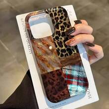 High-End Leopard Print And Tinfoil Design Phone Case For IPhone 17 Pro Max 17 Air 16E 16 15 14 13 12 11 7 8 Plus XS XR 17 Cover - 1 - 查看 2