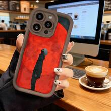 Funda de teléfono de moda, compatible con varios modelos de ,  y , funda de teléfono con diseño de personaje de anime Red Moon para modelos de ,  y , funda de protección para teléfono, funda de pareja, regalo para novio o novia, presente de vacaciones, este es un regalo popular para amigos o socios, adecuado para ocasiones de negocios. Duradera, resistente a las manchas y a las huellas dactilares, esta nueva funda para teléfono de hombres y mujeres es un gran regalo. - Blanco - Ver 5