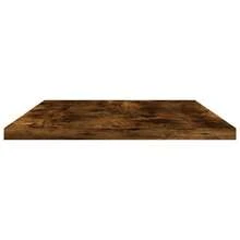 Larryhot Estantes pared 4 uds madera ingeniería roble humo 60x20x1,5 cm, Fácil de montar, elegante y hermoso, y conveniente para almacenar artículos, es una opción ideal para el almacenamiento y la decoración del hogar. - Marrón - Ver 4
