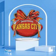 Fairyland JinWenn Decor For Home Diamonds Art Kit Decorations, Football Diamonds Painting Kit For Adult Tabletop Gift DIY 5D Diamonds Dots Kansas City Home Special Crystal Diamond 7.24x7.87 Inch - DP02559 - 查看 6