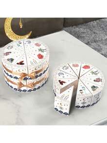 10/20pcs, Ramadan Gift Box, Cute And Creative Triangle Cake Shaped Birthday Surprise Party Box, Muslim Festival, Middle Eastern Style, Gift Box