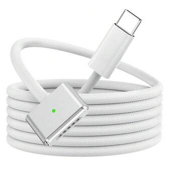 140W 快充线，兼容 Macbook；6.6 英尺/200 厘米磁吸充电线，兼容 MacBook Air（15 英寸/13 英寸 M4 2025、M3 2024、M2 2023、M2 2022）、MacBook Pro（16 英寸/14 英寸 2024/2023/2021）