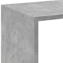Larryhot Librería divisora madera gris hormigón 102x29x103,5 cm, Fácil de montar, elegante y hermoso, y conveniente para almacenar artículos, es una opción ideal para el almacenamiento y la decoración del hogar. - Gris - Ver 8