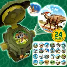 Children's Electronic Watch Dinosaur Projection Watch Educational Luminous Toy Projector Small Gift - Green - View 1