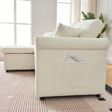 Sofas & Couches - Beige + Chenille + 3 Seat + Foam - View 10