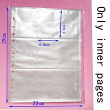 3-Inch Mini Card Album Refill Pages, Game Card Album Inner Pages, A4 Large Card Album Inner Pages, 9-Grid Transparent 3-Inch Single-Sided Card Refill Pages - A4 Nine-grid Loose-leaf Supplementary Pages, 100 Pages - View 5