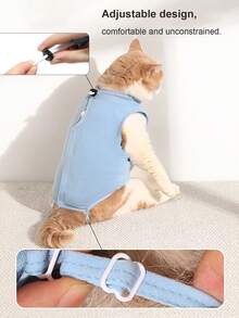 Adjustable Spay & Neuter Suit, Soft & Comfortable Cone-Free Recovery Suit, Easy To Put On/Take Off, Dog Spay/Neuter Suit, Pet Apparel, Cat Post-Op Recovery Suit, Pet Supplies - Multicolor - View 5