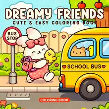 Dreamy Coloring Book, Upgraded Thick Paper, 24 Pages Adult Coloring Book, Exquisite And Easy To Use, Minimalist Large Designs, Relaxing, Suitable For Christmas, Halloween, Birthday, Children's Day, Student Supplies, Back To School Supplies, School Supplies. [Essential For Hand Drawing] - Dreamy Friends - View 14