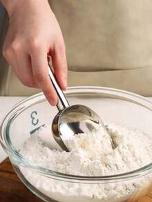 1pc Stainless Steel Ice Scoop, Cocktail Ice Scoop, Reusable Ice Scoop , Ice Scoop, Ice Bucket Stainless Steel Scoop, Food Scoop, Flour Shovel, Coffee Shovel, Cat Food Shovel, Dog Food Shovel, Holiday Party Tool, For Summer Bar Supplies, Kitchen Gadgets Can Also Scoop Sugar - Multicolor - View 6