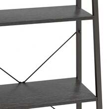 Larryhot Scaffale Autoportante con 3 Ripiani Nero 56x35x108 cm, Facile da assemblare, dall'estetica elegante e raffinata, pratica per riporre gli oggetti, la scelta ideale per l'organizzazione e la decorazione domestica - nero - Visualizzare 5