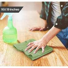 Utopia Towels Kitchen Bar Mops, Pack Of 12, 16 By 19 Inches, 1OO% Cotton Super Absorbent Sage Green Towels, Multi-Purpose Cleaning Towels For Home And Kitchen Bars,12Pack,SageGreen - 鼠尾草綠 - 查看 3