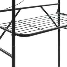 vidaXL WC Étagère Nero 60x33x174 cm - nero - Visualizzare 6