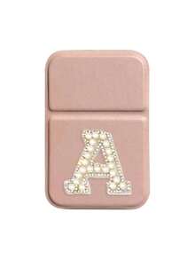 1pc Mini White Pearl Letters Foldable Portable Makeup Mirror,Letters Of A-Z Makeup Mirror With Bracket, Travel Mirror, Beauty Products, Desktop Makeup Mirror, Rectangular Desktop Compact Mirror Foldable Small Minimalist Makeup Mirror, Travel Portable Makeup Mirror For Women's Gift - Suitable For Weddings, Personal Celebrations, Parties, Travel, And Beauty Studios, Perfect Birthday Gift, Wedding Gift, Favor, Holiday Gift - Pink - View 12