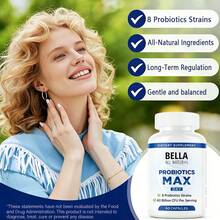 Miriyalyad BELLA Probiotics MAX | 8 Strains, 60 Billion  Per Serving | Daily Gut Health Support Supplement (60 Capsules)[Free Shipping ](2026 Latest Version) - 2PCS - 查看 3