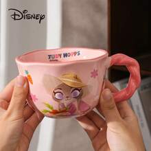 Disney 迪士尼疯狂动物城朱迪和尼克马克杯，优雅家居水瓶，情侣生日礼物 - 彩色 - 查看 4