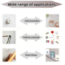 10 Super Strong Invisible Wall Hooks For Hanging Pictures - Perfect For Displaying Wedding Photos, Embroidery, And Art Prints, Essential Home Decorations, No-Drill Mini No-Trace Nails, Hooks For Wall Picture Frames, Wall Hanging Pictures, Invisible Strong Load-Bearing No-Trace Wall Nails - 10 - View 10