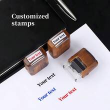 Customized Signature Stamp - Personalized Signature Stamp, Adopting Cursive Script Font, Can Be Used For Signing Names, Legal Documents, Checks And Other Documents. - Multicolor - View 1