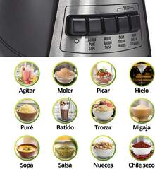 Beach Licuadora Power, con 12 Funciones, Vaso de Vidrio, 1.2 Litros, Negra (58148-MXR) - 1 - Ver 1