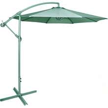 JARDIMEX Sombrilla Premium de Lujo Jardin Exterior Moderna Lateral Diametro 2.9 Metros para Patio Terreza Aire Libre Camping Playa Alberca Poteccion Impermeable Estructura Acero (Rosa) - verde menta - Ver 13