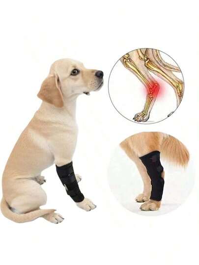 Dog Hind Leg Joint Compression Support Brace - Sports Protective Elastic Wrap, Sprain Prevention Assist Strap, Suitable For Small/Medium/Large Dogs