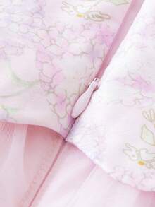 mini bala 2026 Spring Chinese Style Soft & Sweet Baby Girl Dress - Pink - View 8