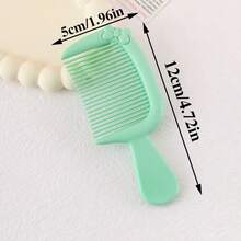 1/6 Stück süße Mini-Schleife Kämme, hochwertige tragbare Handkämme, Studentenfrisur Kämme, kompakte Reisekämme, Geschenk für Frauen, Haarzubehör - Verschiedenfarbig - Übersicht 9