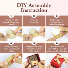 60 tarjetas en blanco y sobres - Mini sobres con tarjetas en blanco, tarjetas de San Valentín pequeñas, pequeñas notas de amor para él, ella, esposa, esposo - Regalos de cumpleaños lindos, regalos de San Valentín para novio, novia - Notas de amor en blanco - Ver 6