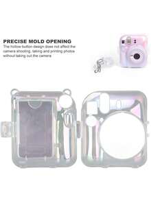 Funda Transparente para Mini 12, Bolsa de Transporte rígida para cámara instantánea Mini 12, con Bolsillo para Fotos y Correa para el Hombro,37337260 - Multicolor - Ver 5