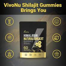 VivoNu Pure Himalayan Shilajit Gummies, Micronutrient Supplement, Himalayan Premium Ingredient With Shilajit - Ashwagandha, Gokshura, Fulvic Acid & 85+ Trace Minerals I For Men, Women - 1 túi - Xem 3