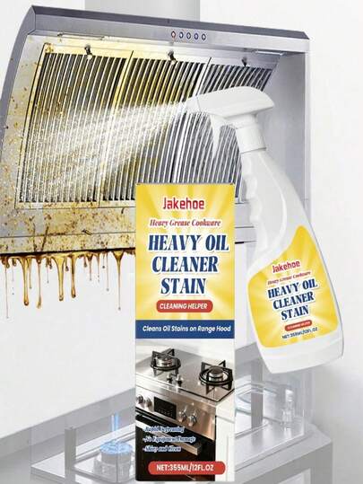 355ml Heavy Duty Degreaser, Suitable For Oven, Stove, Gas Stove And Various Surfaces, Meets All-Around Kitchen Cleaning Needs, Restores Cleanliness And Freshness After Cleaning