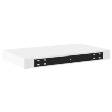 Larryhot Estante flotante de pared MDF blanco 40x23x3,8 cm, Fácil de montar, elegante y hermoso, y conveniente para almacenar artículos, es una opción ideal para el almacenamiento y la decoración del hogar. - Blanco - Ver 7