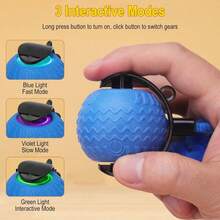 Automatic Moving Cat Ball Toy With Tail, Interactive Indoor Cat Toy, Suitable For Bored Adult Indoor Cats, Self-Rolling Ball Toy With Dual Speed Adjustment, Cat Entertainment, Attractive Cat Toy, Fun Cat Accessory, High-Quality Construction, Made With Petsafe Materials, Interactive Pet Ball, Playful Kitty, Pet Owner - Multicolor - View 8